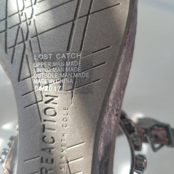 Spring Kenneth Cole Reaction Sandals / Pewter / 7.5 - Picture 7 of 9
